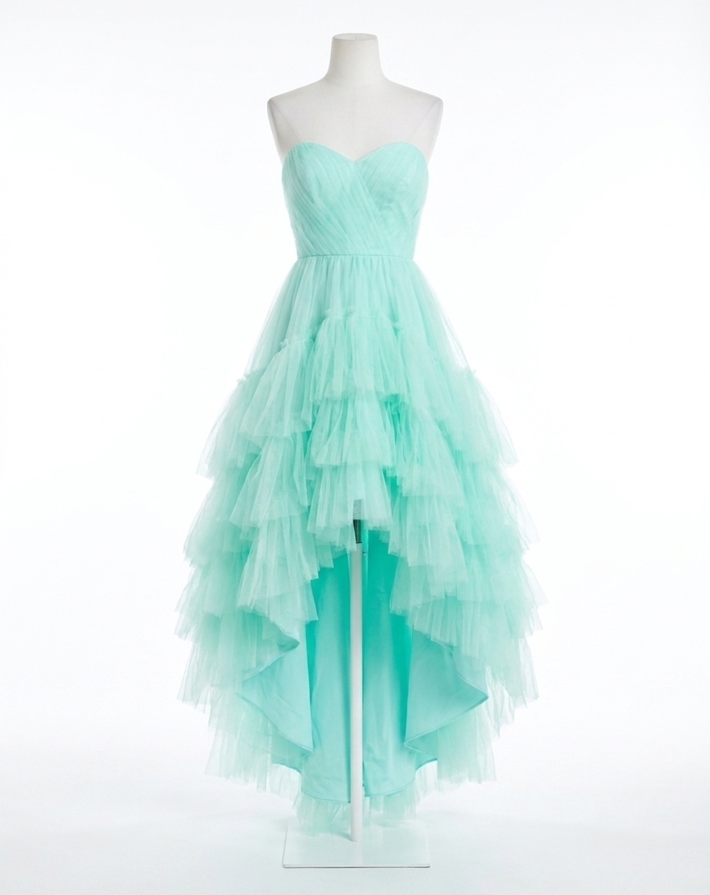 NEW MAC DUGGAL brenn strapless formal prom dress in aqua